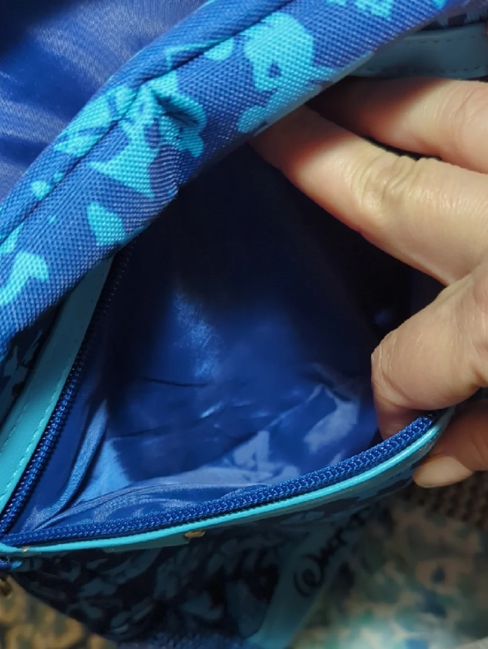 Disney Blue Walt Disney World 50th Anniversary Character Backpack